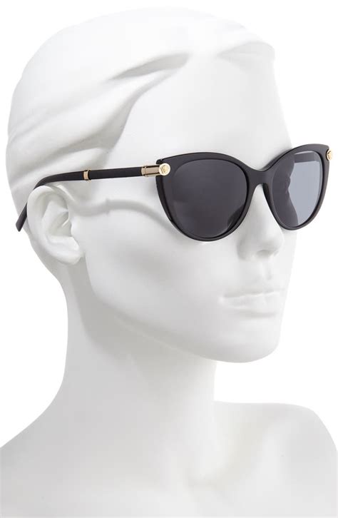 versace black cateye glasses|versace 55mm cat eye sunglasses.